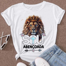 Camiseta T-shirt Feminina Blusa Leão de Judá