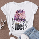 Camiseta T-shirt Feminina Blusa Leão de Judá