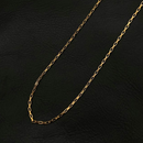 Colar masculino pingente de cruz palito banhado a ouro Aço inoxidável 18k cordão em estilo cartier