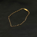 Colar masculino pingente de cruz palito banhado a ouro Aço inoxidável 18k cordão em estilo cartier