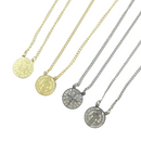 Escapulário de Aço Inox Sao Bento Prata Aço Inox 316L Masculino