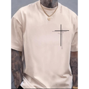 Camiseta blusa masculina cruz dupla religiao cristâo 100% algodao basica
