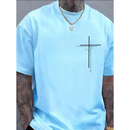 Camiseta blusa masculina cruz dupla 100% algodao