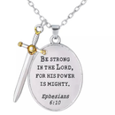 Colar de Mitologia Ocidental São Miguel Anjo Fé Amuleto Jóias Colar