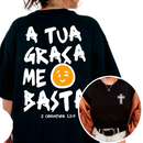 Camiseta T-shirt ou Oversized Feminina Moda Gospel Jesus Cristo Estampa Cristã Malha Macia