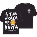 Camiseta T-shirt ou Oversized Feminina Moda Gospel Jesus Cristo Estampa Cristã Malha Macia