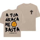 Camiseta T-shirt ou Oversized Feminina Moda Gospel Jesus Cristo Estampa Cristã Malha Macia