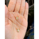 Escapulário Mini Prata 925 Legítima Sagrado Coração de Jesus+ Nossa Senhora do Carmo 60cm