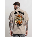 Camiseta Masculina Cristã Não Temas Moda Evangélica 100% Algodão