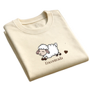 Camiseta T-Shirt 100% algodão Feminina Baby Look Moda Evangélica "Ovelha Encontrada"