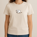 Camiseta T-Shirt 100% algodão Feminina Baby Look Moda Evangélica "Ovelha Encontrada"