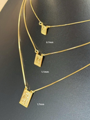 Escapulário Mini Prata 925 Legítima Sagrado Coração de Jesus+ Nossa Senhora do Carmo 60cm Masculino/Feminino