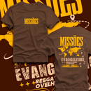 Camiseta Unissex T-shirt Cristã ''MISSÕES'' Alta Qualidade Premium Envio Imediato - 886