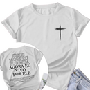 Camiseta T-Shirt 100% algodão "Vivo Por Ele"