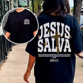 Camiseta Oversized Streetwear Feminina e Masculina Jesus Salva