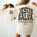 Camiseta Oversized Streetwear Feminina e Masculina Jesus Salva