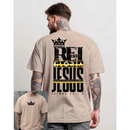 Camisa T-shirt Oversized Street Wear Casual Estilo Crista Rei Da Gloria Camiseta 100% Algodão